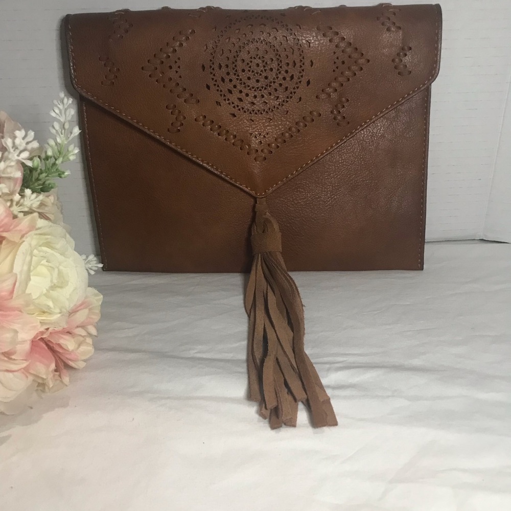 Street level boho clutch bag